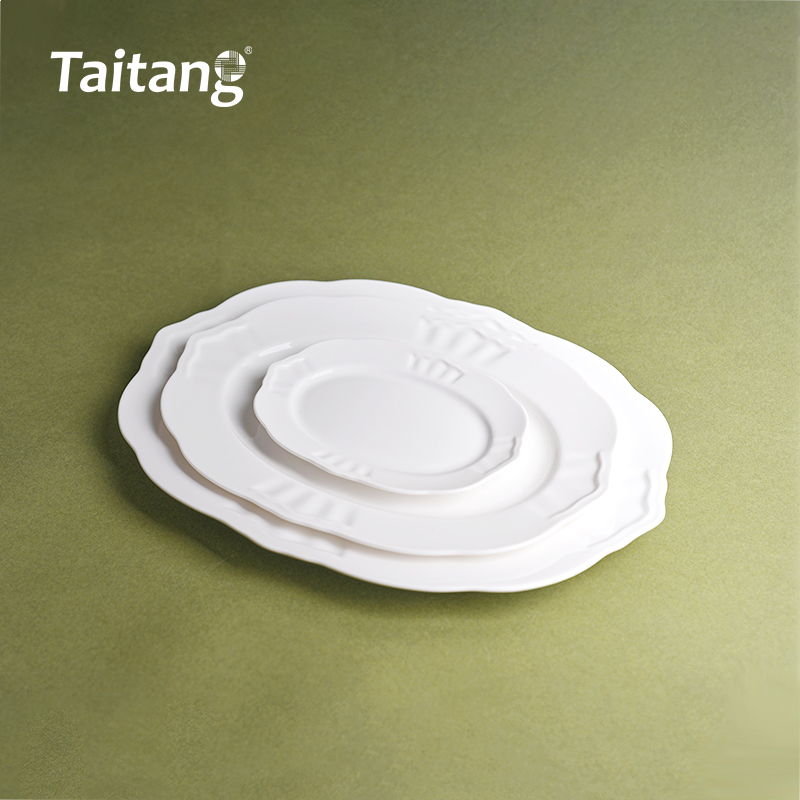 皇冠白瓷-10/12/14"旦形碟