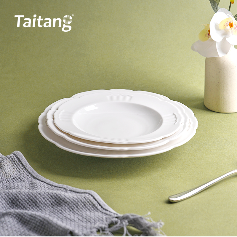 皇冠白瓷-8/9/10"汤盘