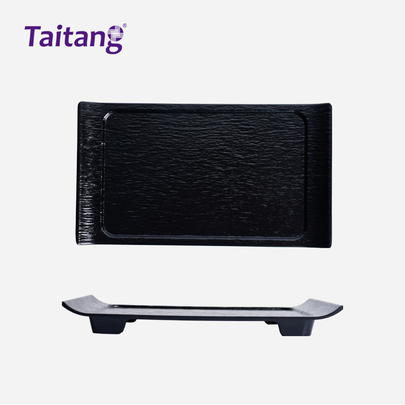 黑石纹-10/13/15”翘脚盘 黑石纹-10/13/15”翘脚盘